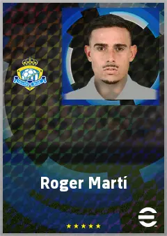 Roger Martí eFootball 2026 player card, 70 OVR CF