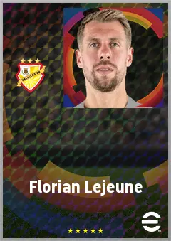 Florian Lejeune eFootball 2026 player card, 76 OVR CB