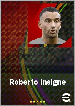Roberto Insigne eFootball 2026 player card, 70 OVR RWF
