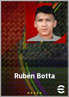 Rubén Botta eFootball 2026 player card, 74 OVR AMF