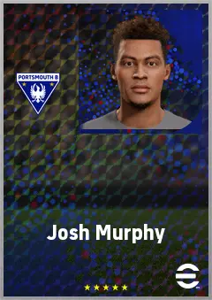 Josh Murphy eFootball 2026 player card, 71 OVR LWF