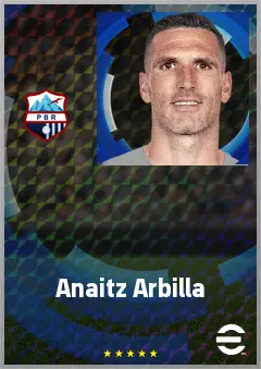 Anaitz Arbilla eFootball 2026 player card, 72 OVR CB