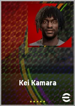 Kei Kamara eFootball 2026 player card, 70 OVR CF