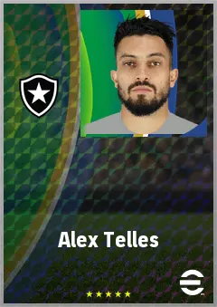 Alex Telles eFootball 2026 player card, 76 OVR LB