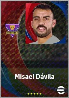 Misael Dávila eFootball 2026 player card, 72 OVR CMF
