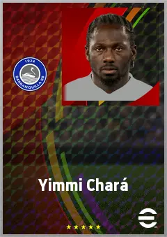 Yimmi Chará eFootball 2026 player card, 72 OVR RMF