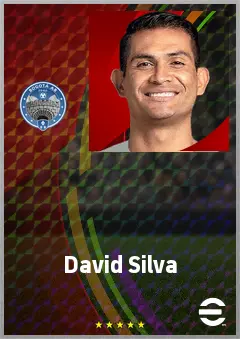 David Silva eFootball 2026 player card, 72 OVR AMF