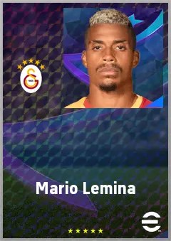 Mario Lemina eFootball 2026 player card, 75 OVR DMF