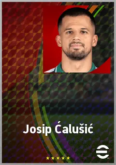 Josip Ćalušić eFootball 2026 player card, 67 OVR CB