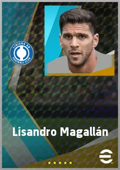 Lisandro Magallán eFootball 2026 player card, 73 OVR CB
