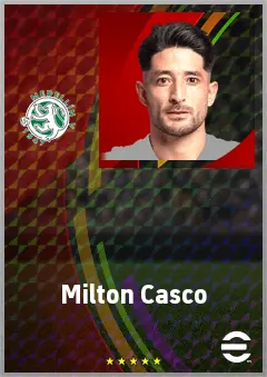 Milton Casco eFootball 2026 player card, 74 OVR LB