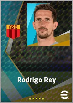 Rodrigo Rey eFootball 2026 player card, 75 OVR GK