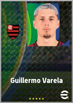 Guillermo Varela eFootball 2026 player card, 73 OVR RB