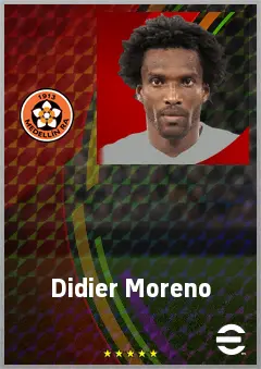 Didier Moreno eFootball 2026 player card, 72 OVR DMF