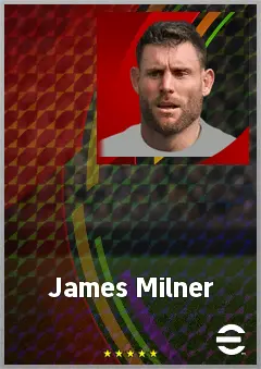 James Milner eFootball 2026 player card, 74 OVR CMF
