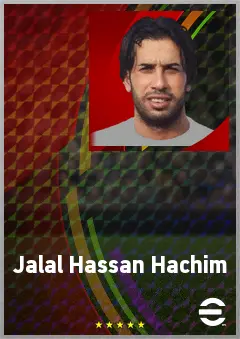 Jalal Hassan Hachim eFootball 2026 player card, 68 OVR GK