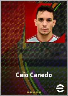 Caio Canedo eFootball 2026 player card, 72 OVR CF