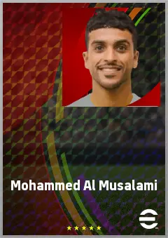 Mohammed Al Musalami eFootball 2026 player card, 67 OVR CB