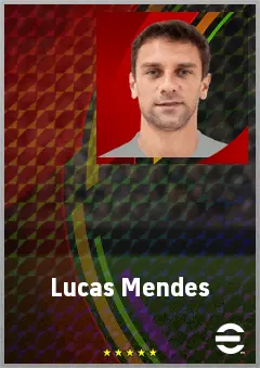Lucas Mendes eFootball 2026 player card, 73 OVR CB
