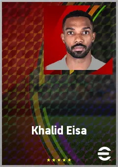Khalid Eisa eFootball 2026 player card, 69 OVR GK