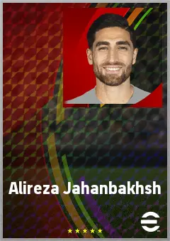 Alireza Jahanbakhsh eFootball 2026 player card, 75 OVR RMF