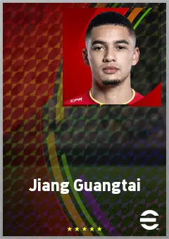 Jiang Guangtai eFootball 2026 player card, 72 OVR CB