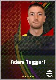 Adam Taggart eFootball 2026 player card, 71 OVR CF