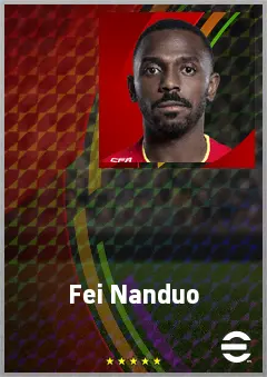 Fei Nanduo eFootball 2026 player card, 71 OVR RWF