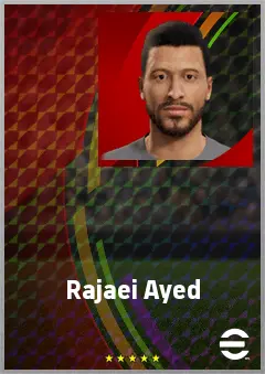 Rajaei Ayed eFootball 2026 player card, 66 OVR CMF