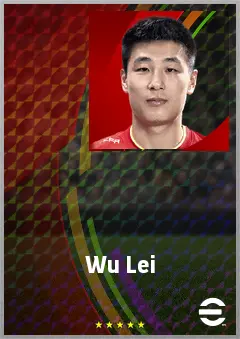 Wu Lei eFootball 2026 player card, 73 OVR CF