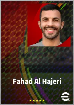 Fahad Al Hajeri eFootball 2026 player card, 67 OVR CB