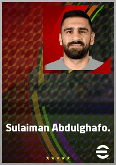 Sulaiman Abdulghafo. eFootball 2026 player card, 66 OVR GK