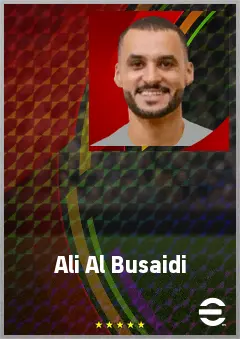 Ali Al Busaidi eFootball 2026 player card, 67 OVR LB