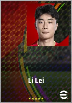 Li Lei eFootball 2026 player card, 70 OVR LB
