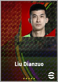 Liu Dianzuo eFootball 2026 player card, 71 OVR GK