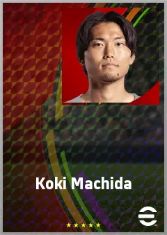 Machida Koki eFootball 2026 player card, 74 OVR CB