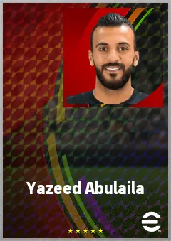 Yazeed Abulaila eFootball 2026 player card, 68 OVR GK