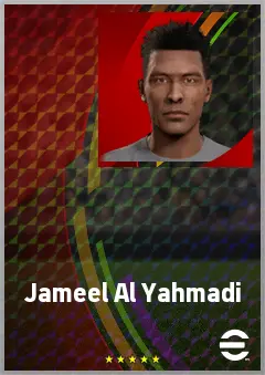 Jameel Al Yahmadi eFootball 2026 player card, 70 OVR RMF