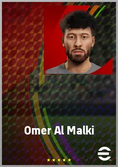 Omer Al Malki eFootball 2026 player card, 65 OVR AMF