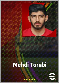 Mehdi Torabi eFootball 2026 player card, 72 OVR LWF