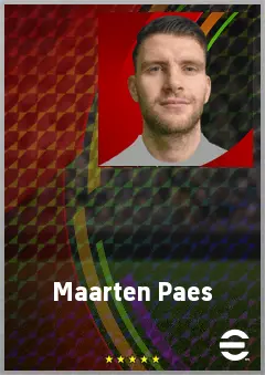 Maarten Paes eFootball 2026 player card, 71 OVR GK