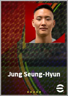 Jung Seung-Hyun eFootball 2026 player card, 70 OVR CB
