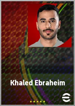 Khaled Ebraheim eFootball 2026 player card, 66 OVR RB