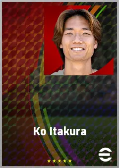 Itakura Ko eFootball 2026 player card, 76 OVR CB
