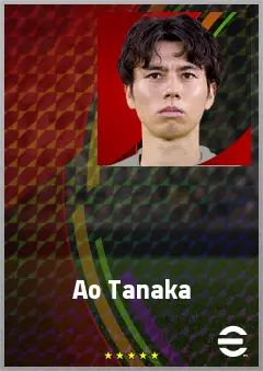 Tanaka Ao eFootball 2026 player card, 73 OVR CMF