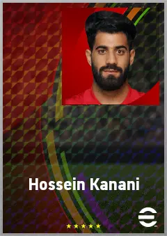 Hossein Kanani eFootball 2026 player card, 72 OVR CB