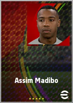 Assim Madibo eFootball 2026 player card, 70 OVR CMF