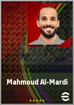 Mahmoud Al-Mardi eFootball 2026 player card, 69 OVR LWF