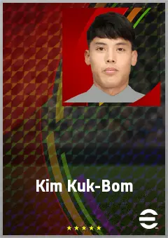 Kim Kuk-Bom eFootball 2026 player card, 66 OVR CMF