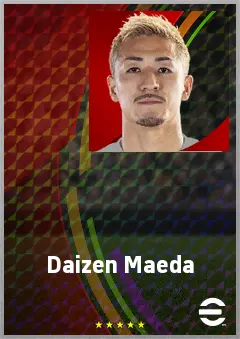 Maeda Daizen eFootball 2026 player card, 73 OVR LWF